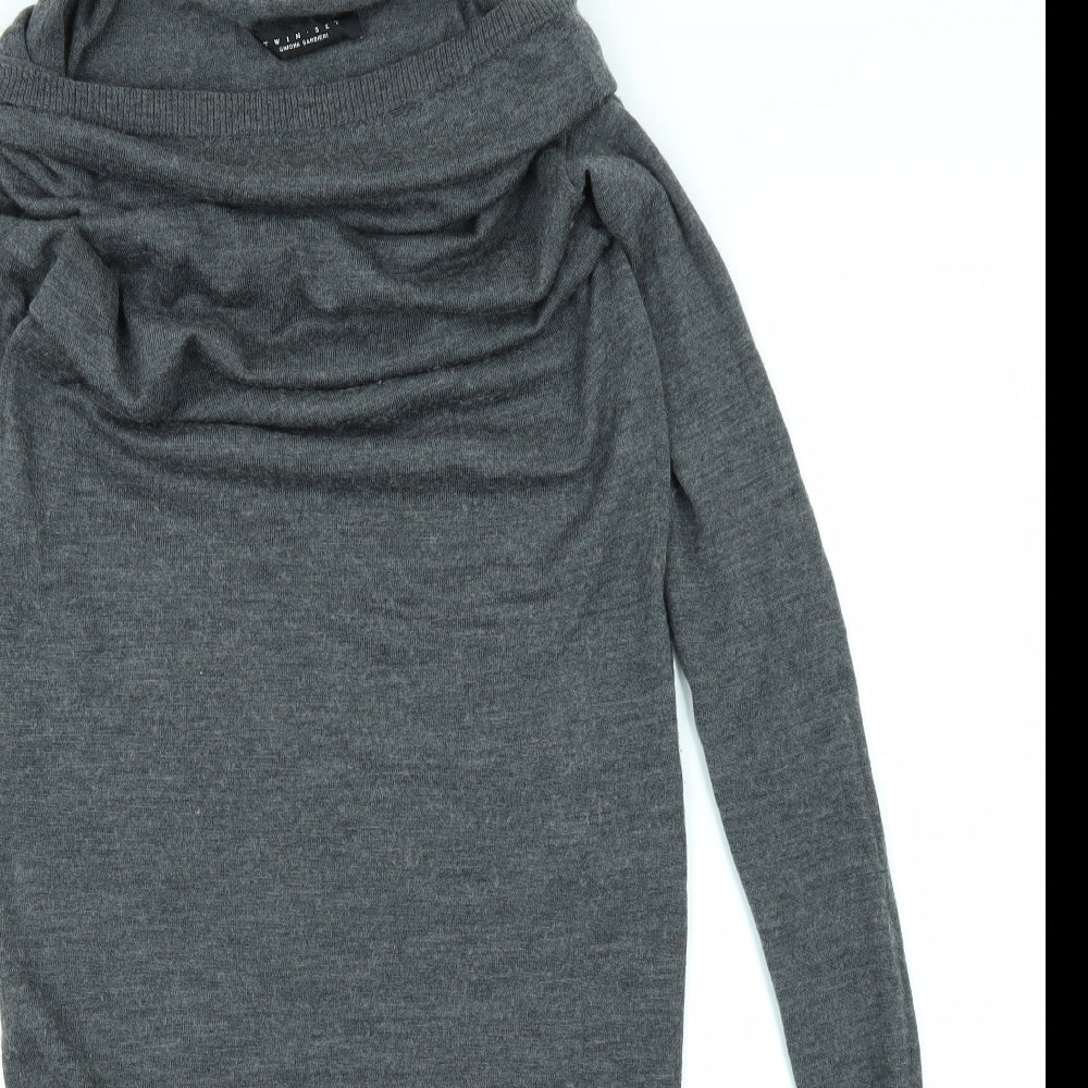 Twin Set Womens Grey   Pencil Dress  Size S