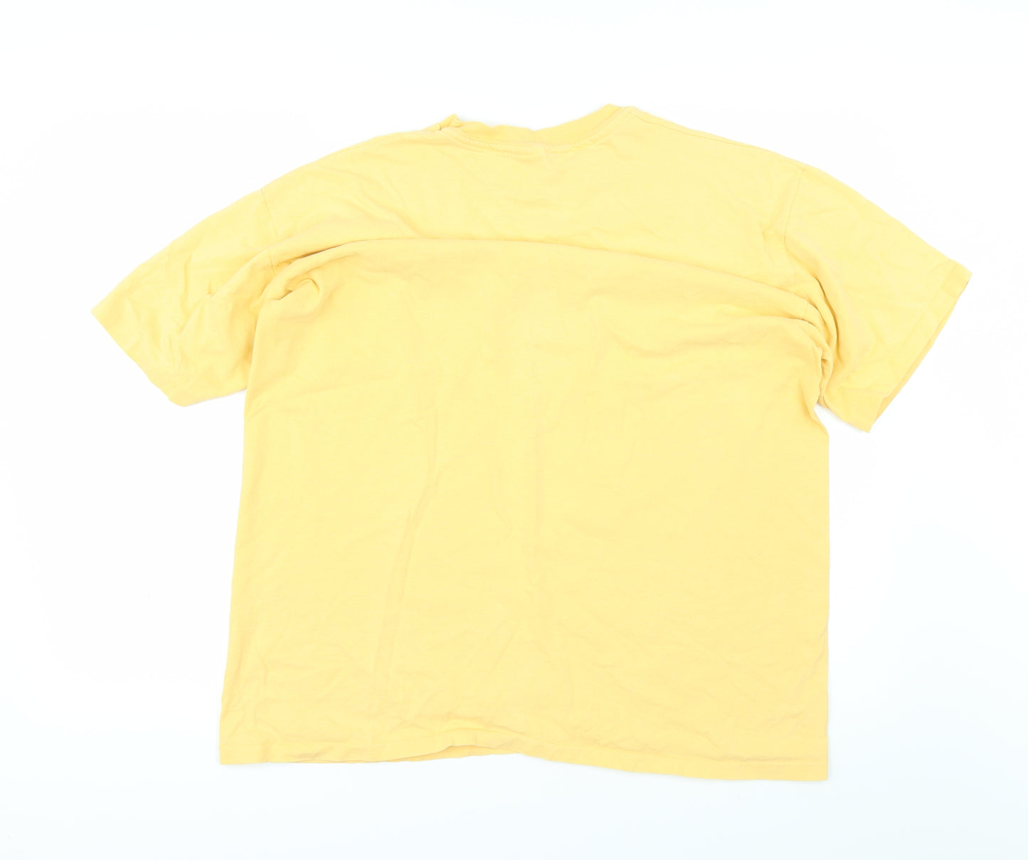 Anvil Mens Yellow    T-Shirt Size XL