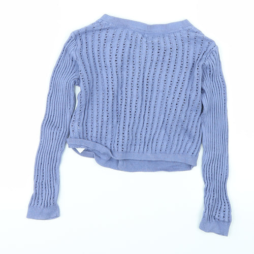 Gap Girls Purple   Cardigan Jumper Size S