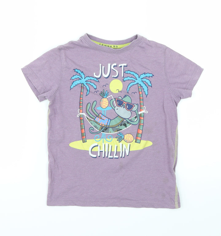 NEXT Girls Purple   Basic T-Shirt Size 5 Years