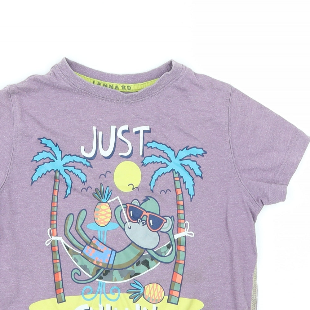 NEXT Girls Purple   Basic T-Shirt Size 5 Years