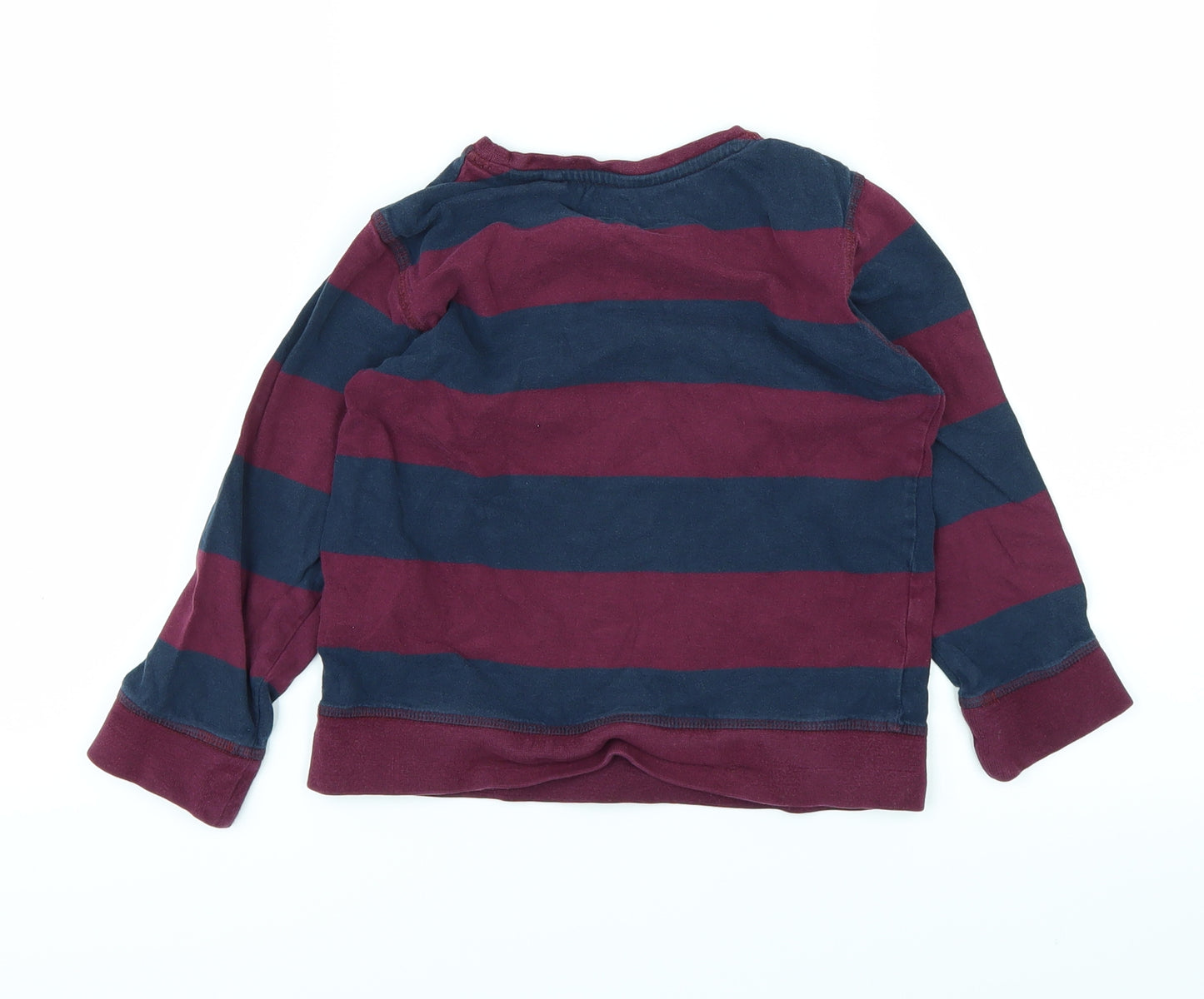 NEXT Boys Purple Striped  Basic T-Shirt Size 5 Years