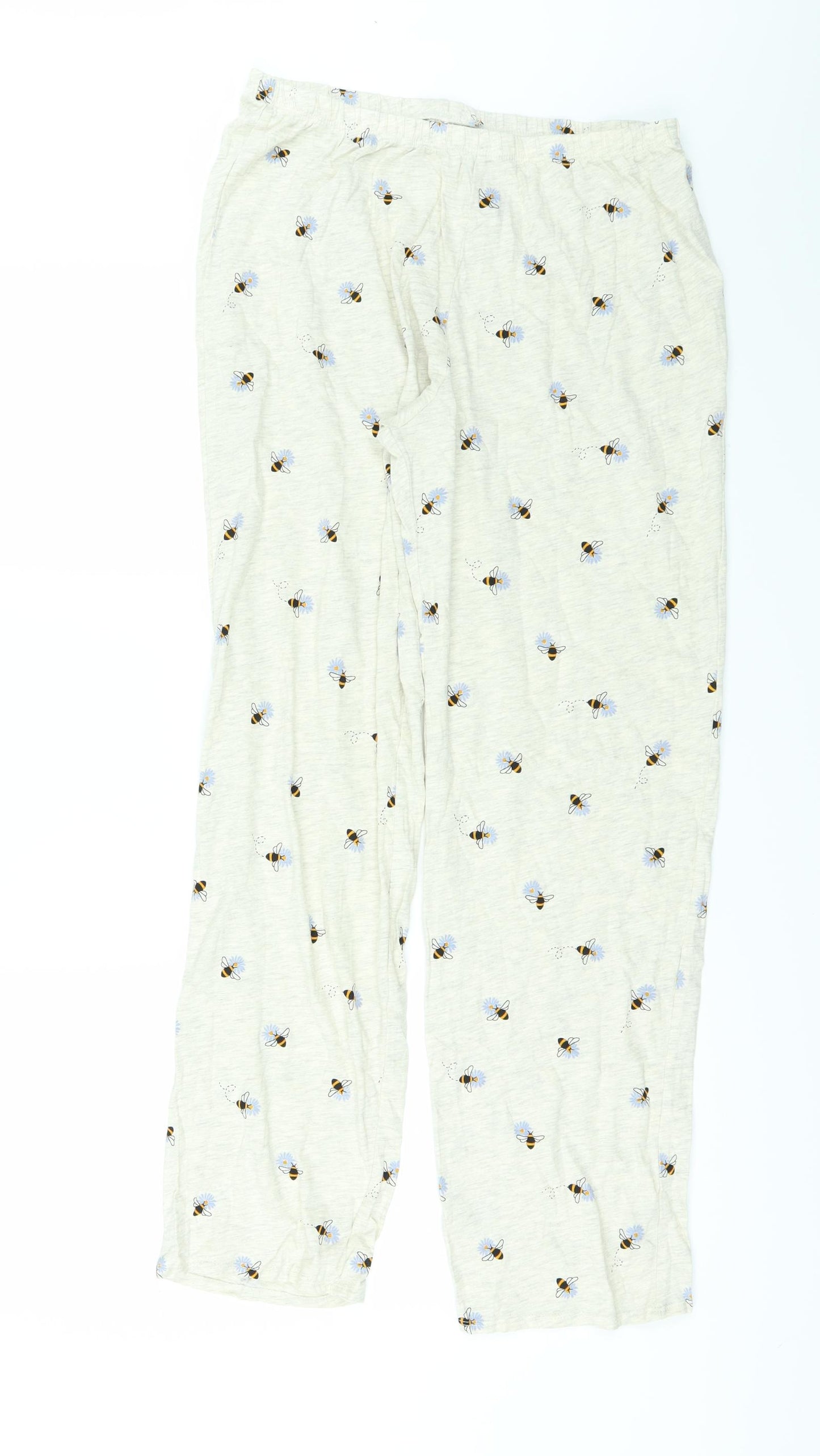 Marks and Spencer Womens White   Sweatpants Trousers Size M L26 in
