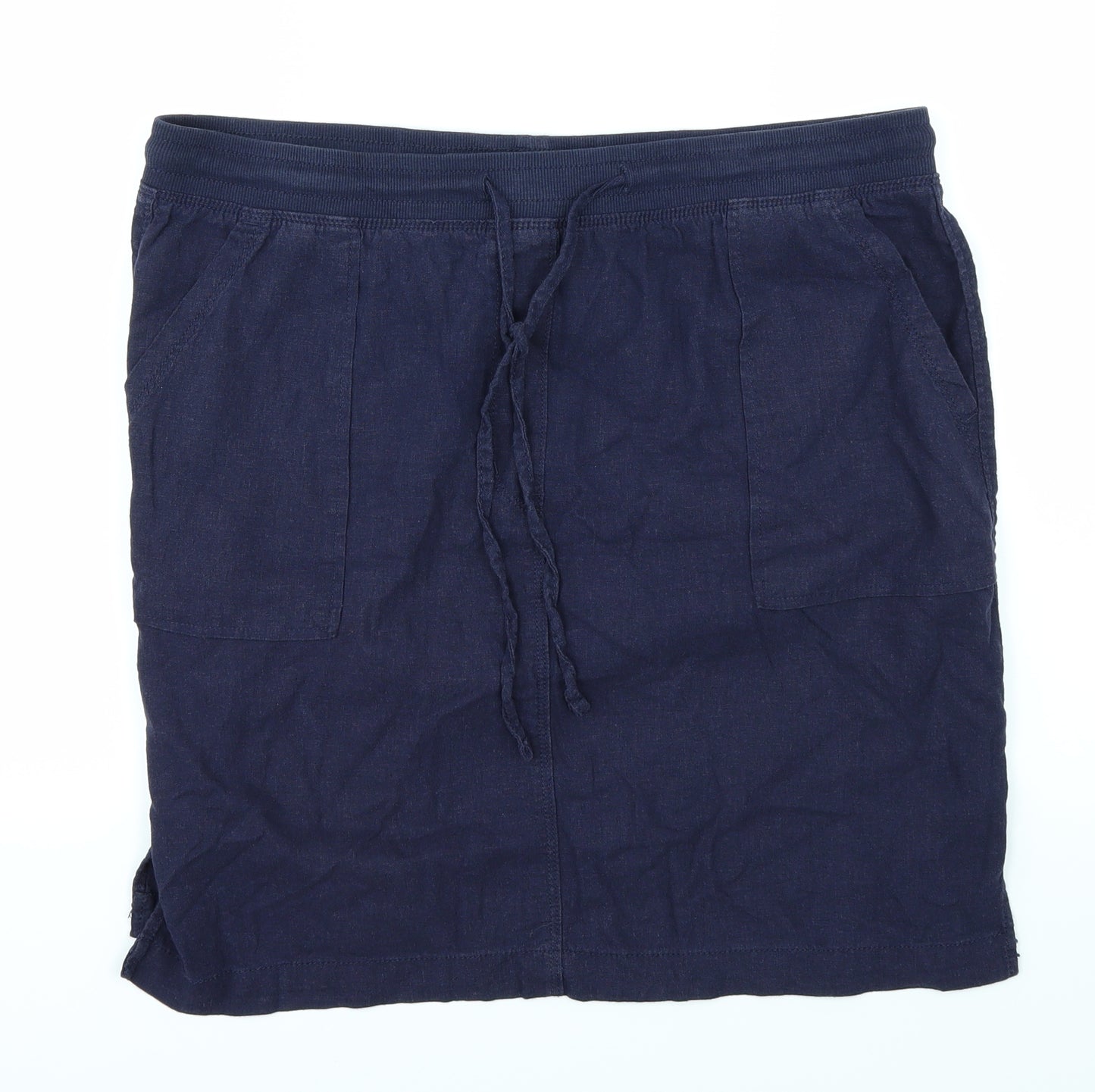 Marks and Spencer Womens Blue   A-Line Skirt Size 16