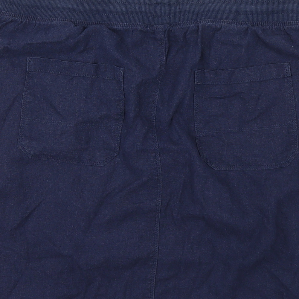 Marks and Spencer Womens Blue   A-Line Skirt Size 16