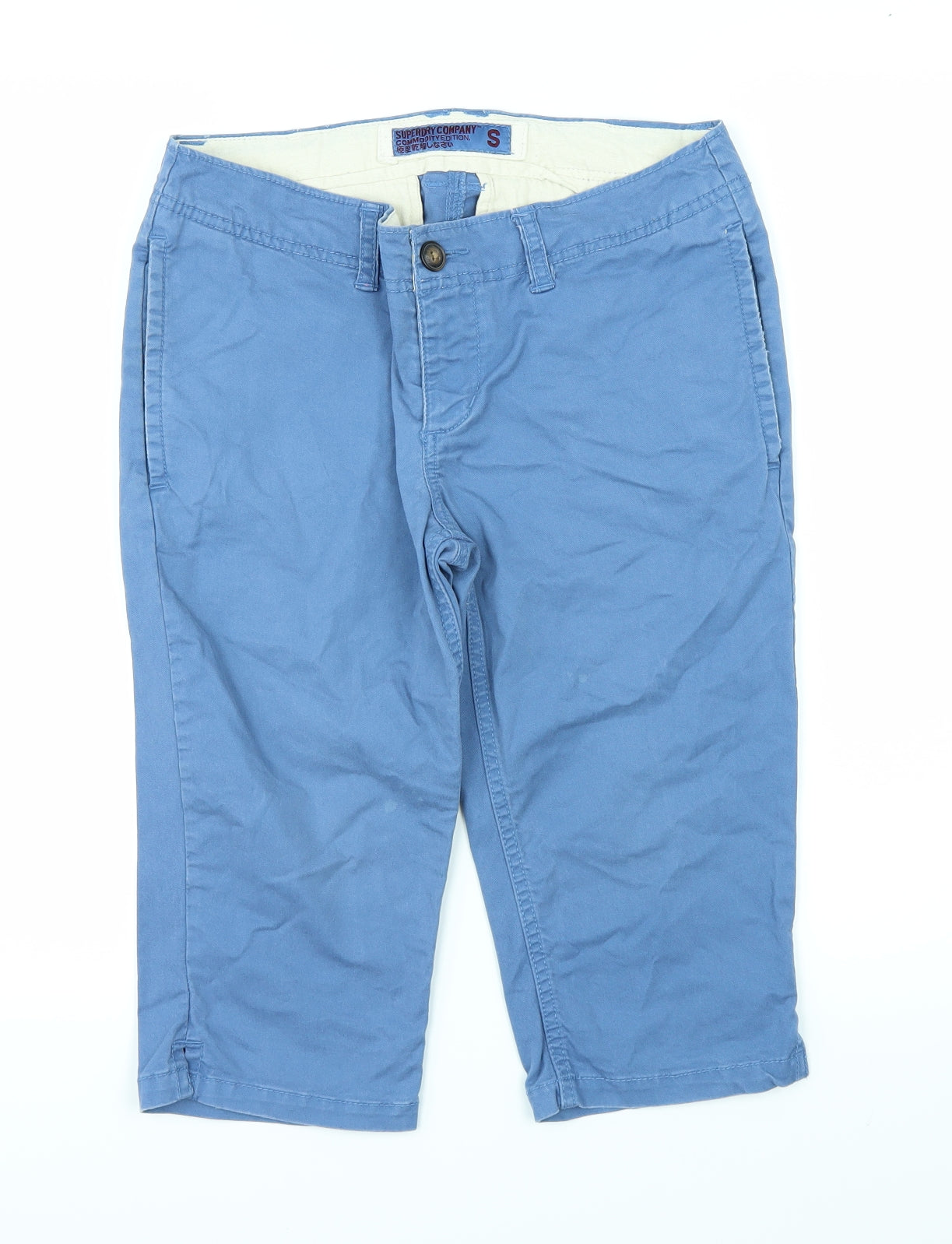 Superdry Mens Blue   Chino Shorts Size S