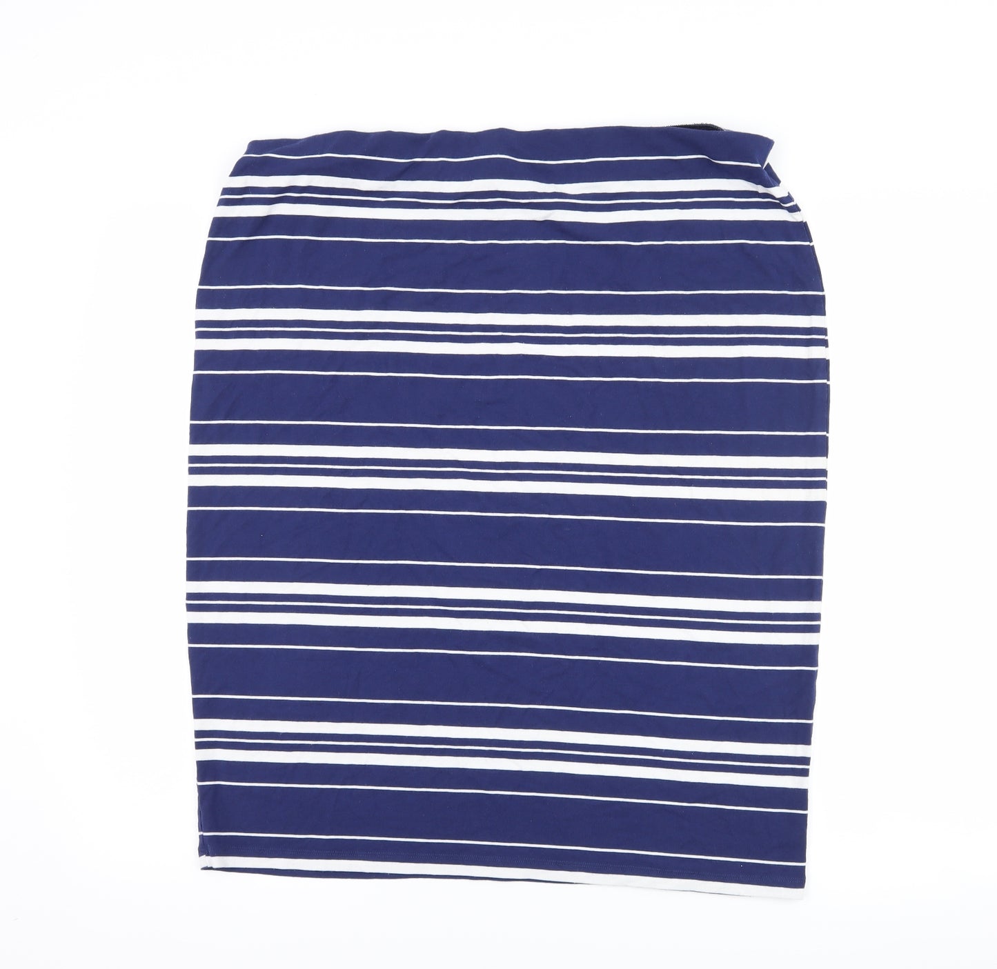 NEXT Womens Blue Striped  Straight & Pencil Skirt Size 20