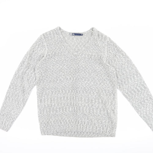 isle Womens Grey   Pullover Jumper Size M