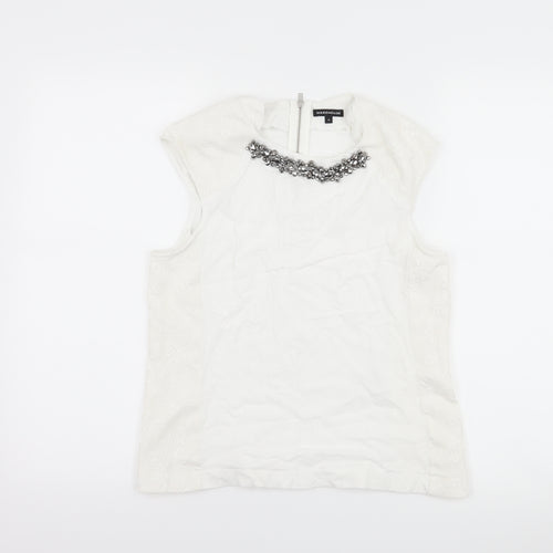 Warehouse Womens White   Basic Tank Size M