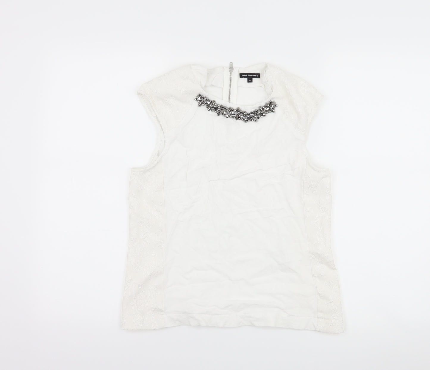 Warehouse Womens White   Basic Tank Size M