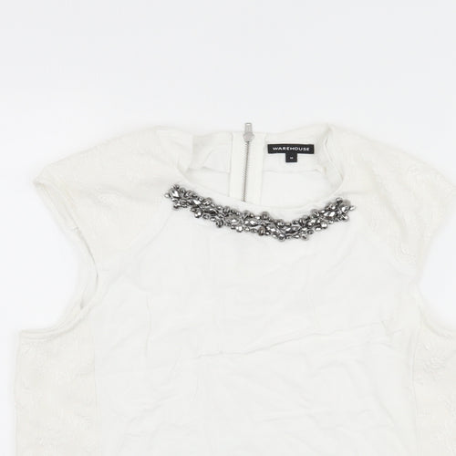 Warehouse Womens White   Basic Tank Size M