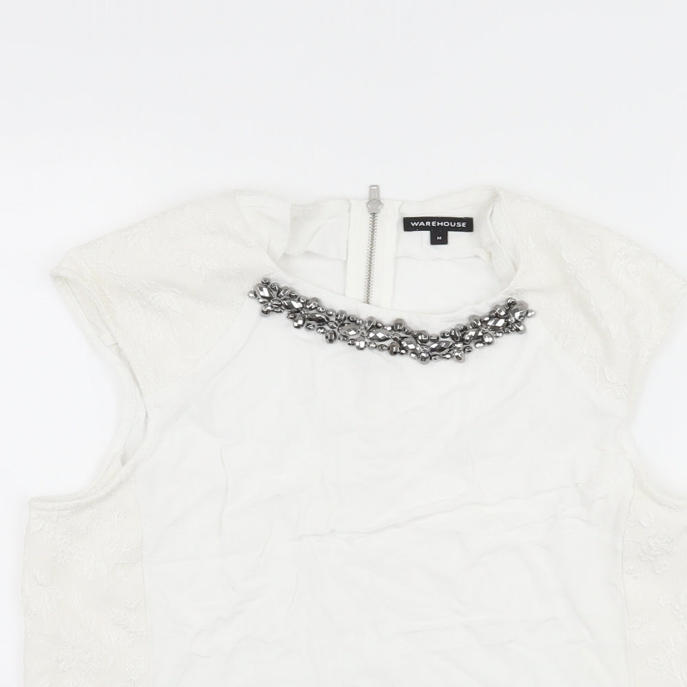 Warehouse Womens White   Basic Tank Size M