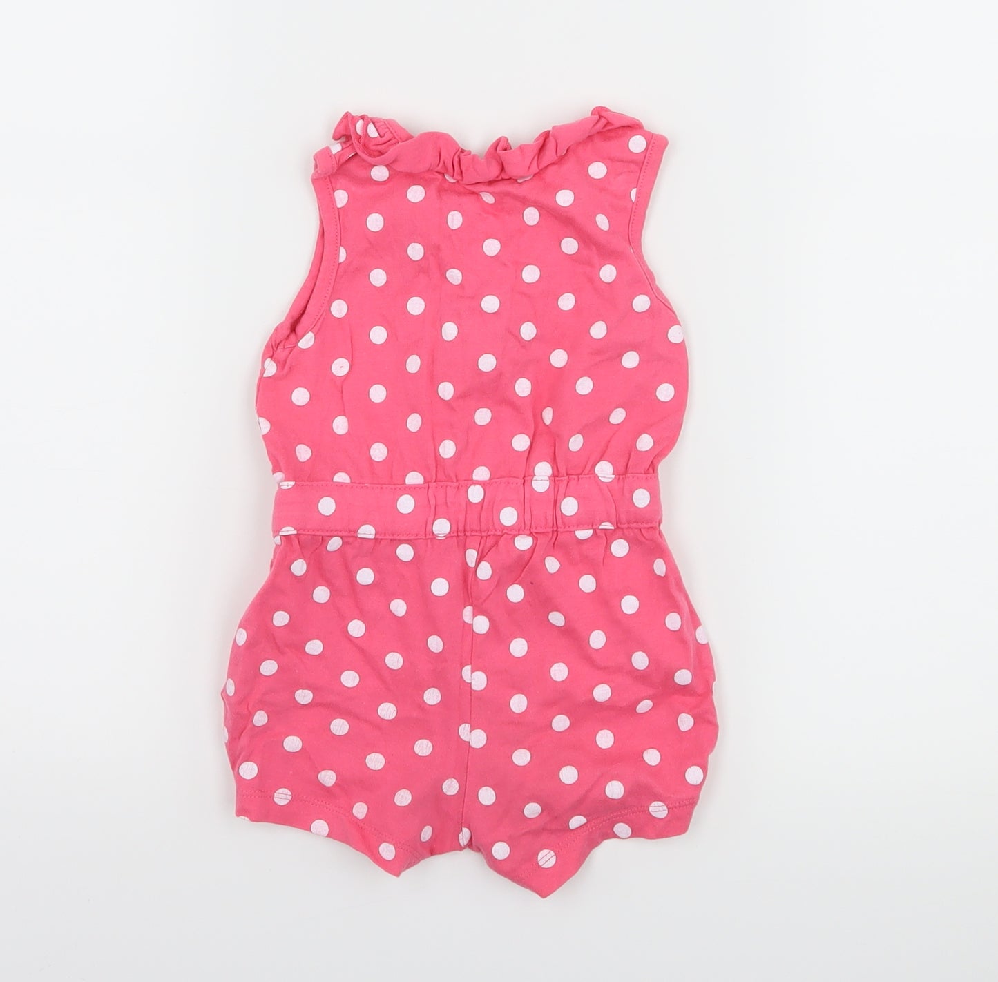 Primark Girls Pink Polka Dot  Romper One-Piece Size 12-18 Months