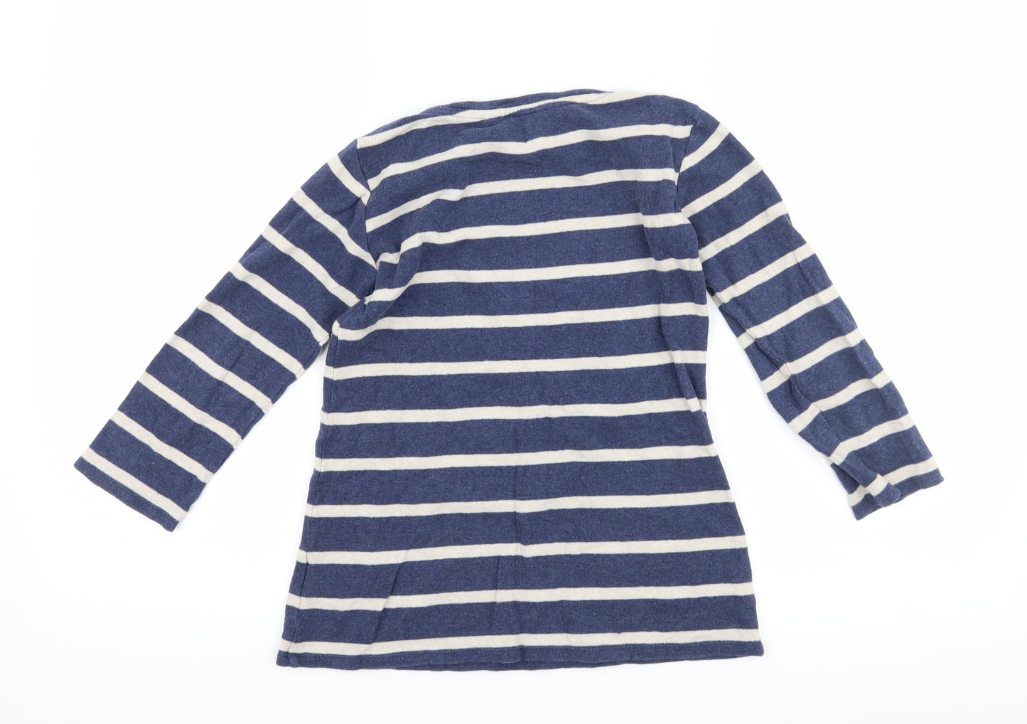 NEXT Girls Blue Striped  Pullover Jumper Size 5 Years  - star