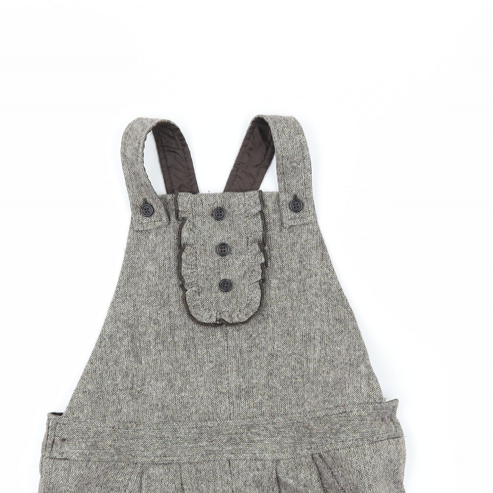 George Girls Grey   Dungaree One-Piece Size 4-5 Years