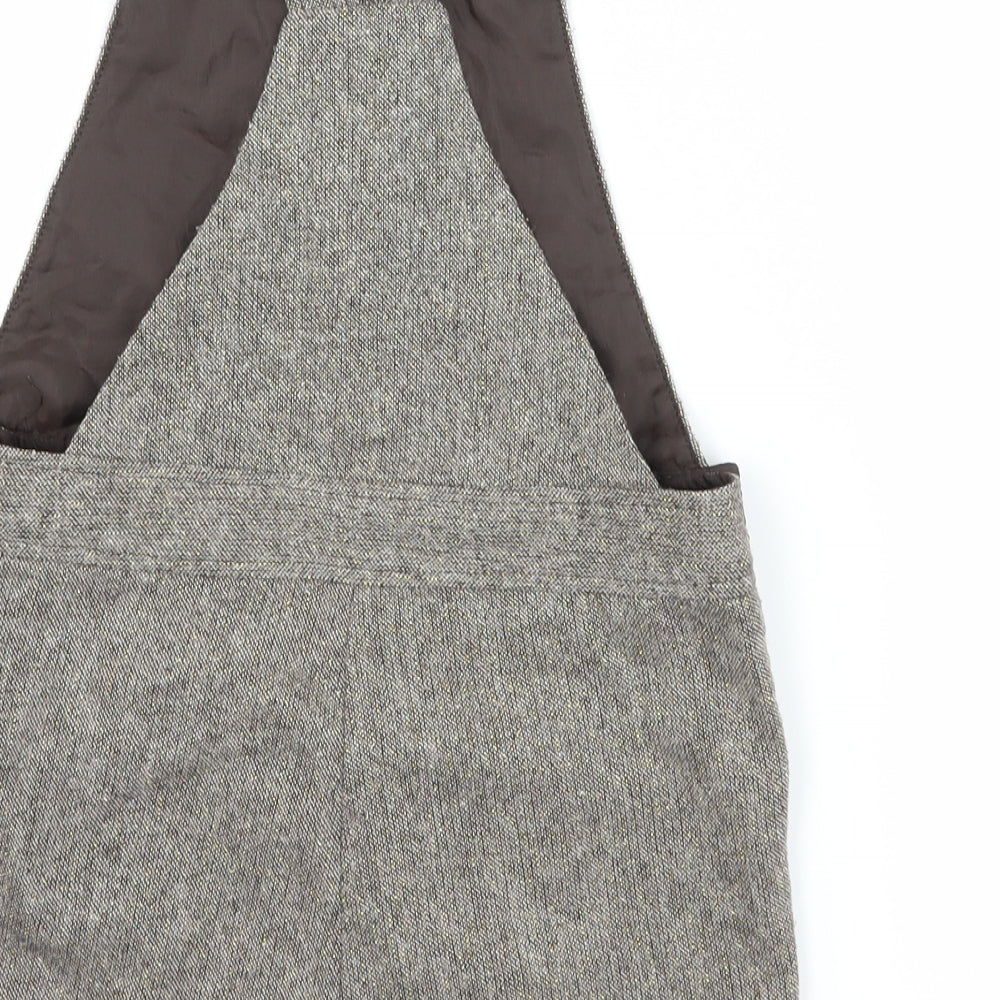 George Girls Grey   Dungaree One-Piece Size 4-5 Years
