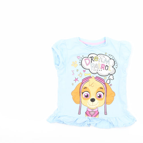 George Girls Blue   Basic T-Shirt Size 3-4 Years  - Paw Patrol