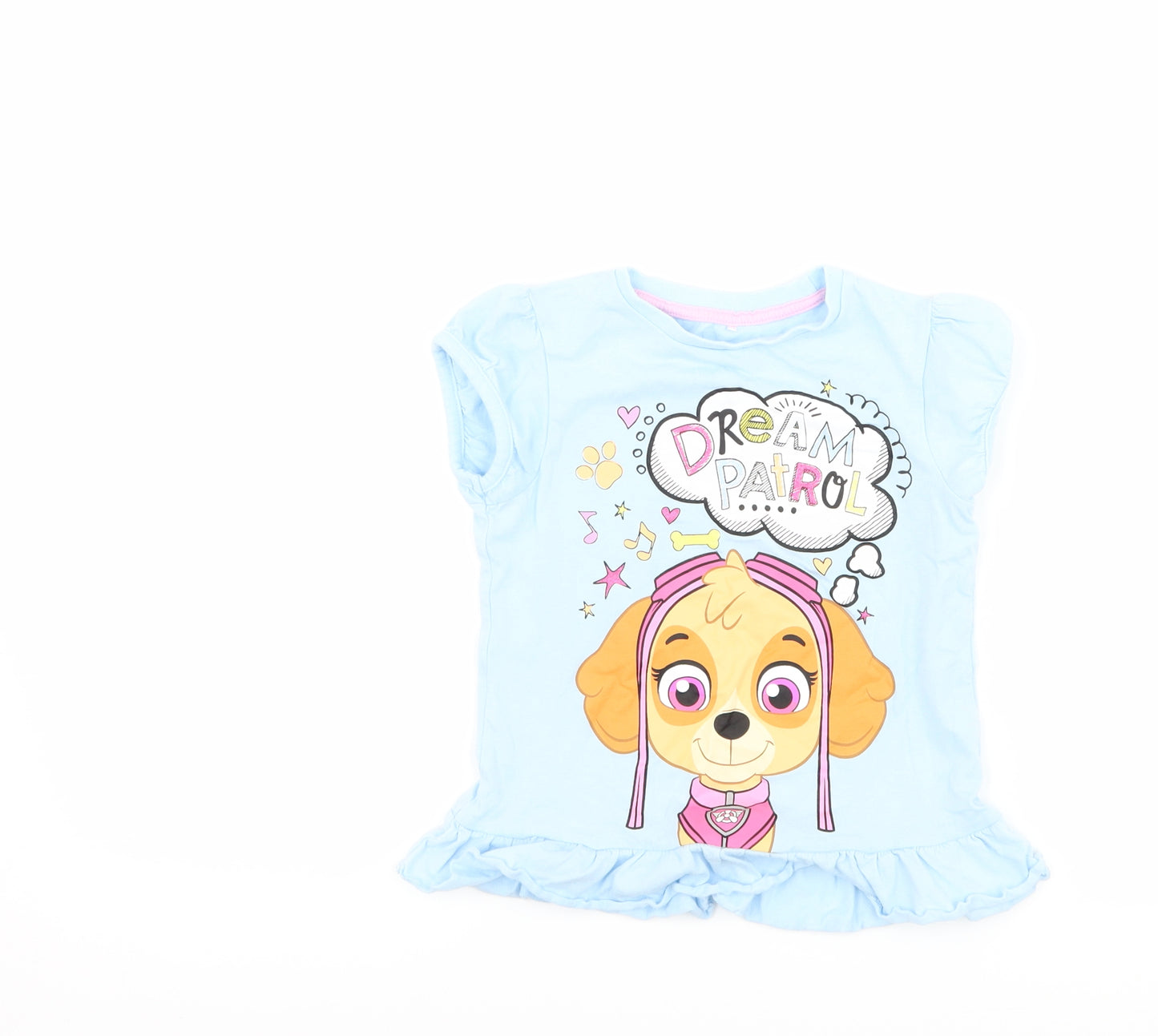 George Girls Blue   Basic T-Shirt Size 3-4 Years  - Paw Patrol
