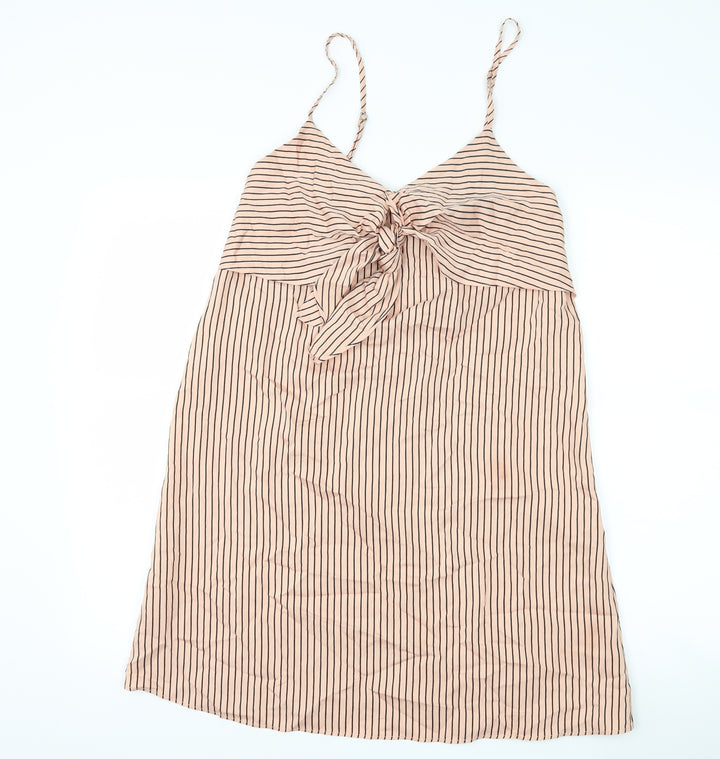 Marks and Spencer Womens Pink Striped Shift Size 8