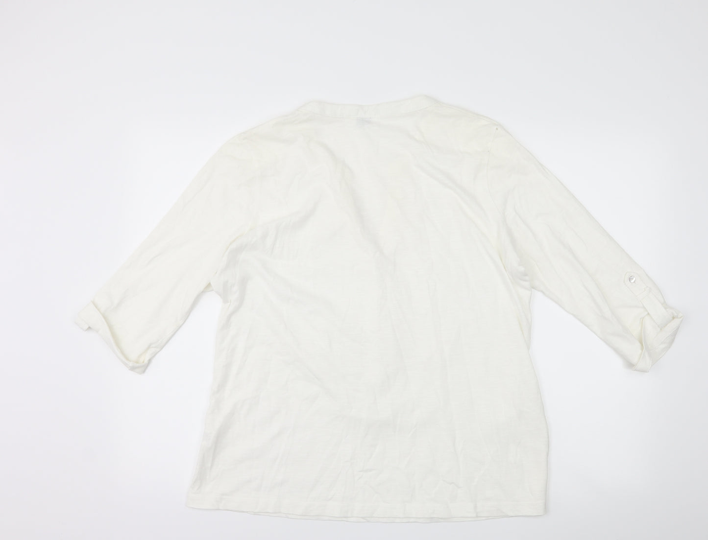 Editions Womens White   Basic Blouse Size 18