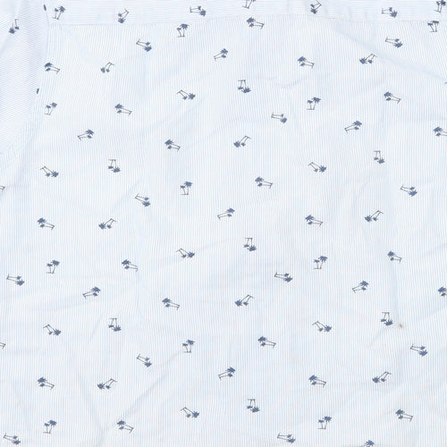 Zara Boys Blue Spotted  Basic Button-Up Size 8 Years  - Palm Tree