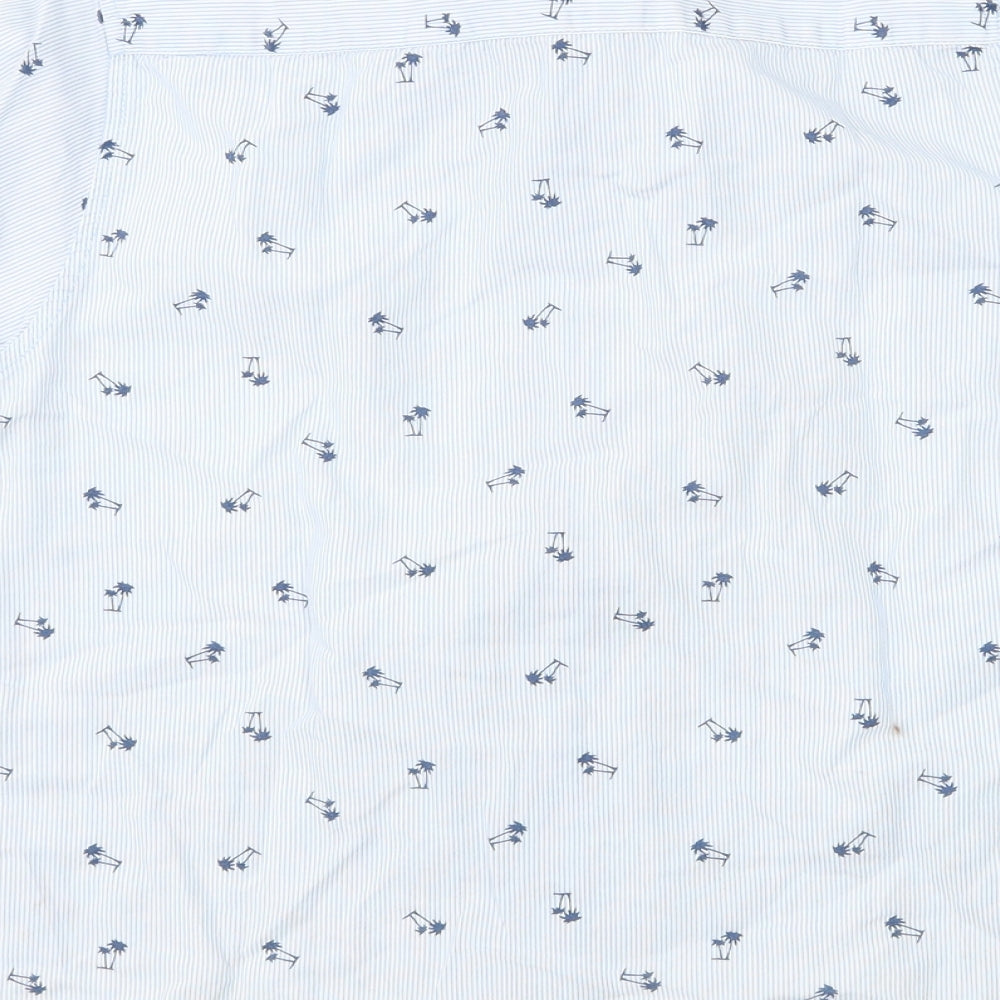 Zara Boys Blue Spotted  Basic Button-Up Size 8 Years  - Palm Tree