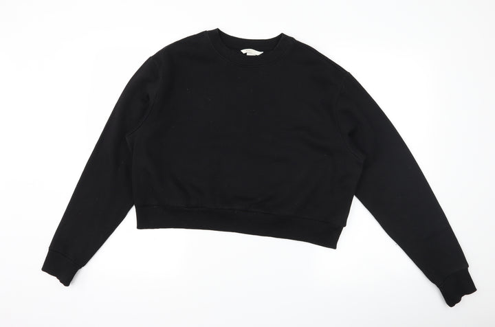 H&M Womens Black Pullover Sweatshirt Size M