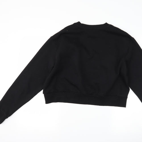 H&M Womens Black   Pullover Sweatshirt Size M
