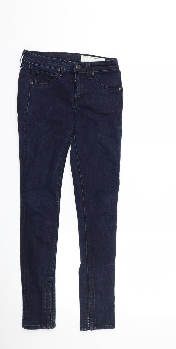 rag & bone Womens Blue Denim Skinny Jeans Size 24 in L27 in