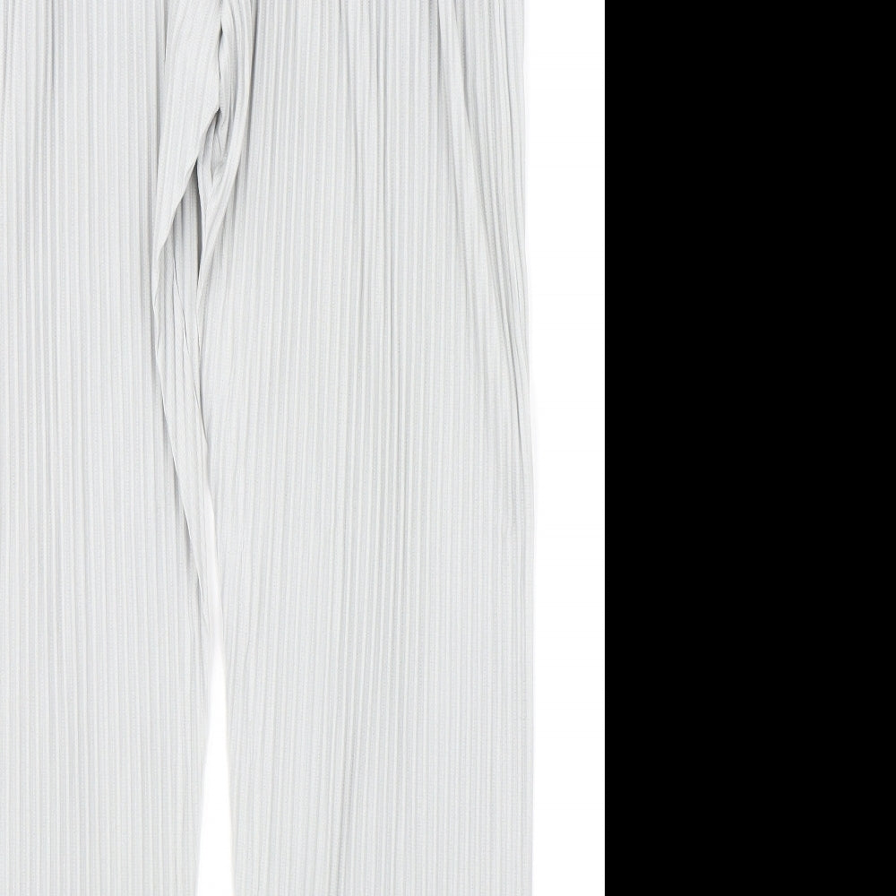 Kuyio Womens Grey   Trousers  Size L L27 in