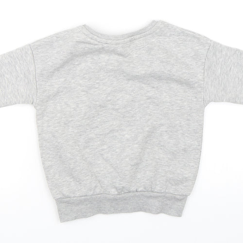 Primark Girls Grey   Pullover Sweatshirt Size 2-3 Years  - Disney Christmas