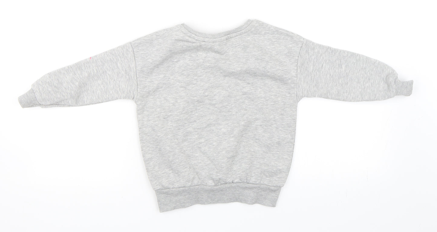 Primark Girls Grey   Pullover Sweatshirt Size 2-3 Years  - Disney Christmas