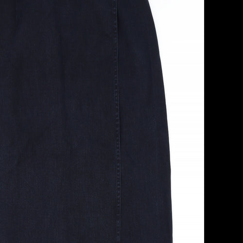 Marks and Spencer Womens Blue   Straight & Pencil Skirt Size 14