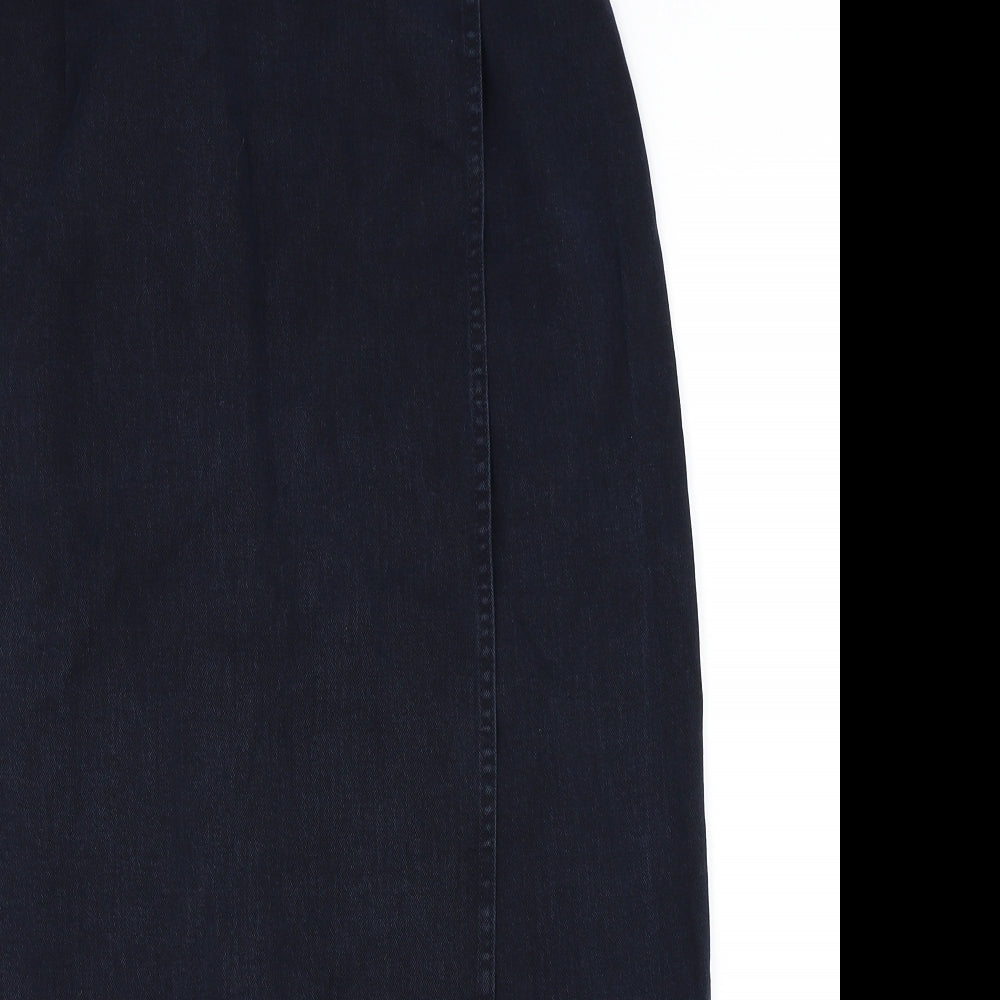 Marks and Spencer Womens Blue   Straight & Pencil Skirt Size 14