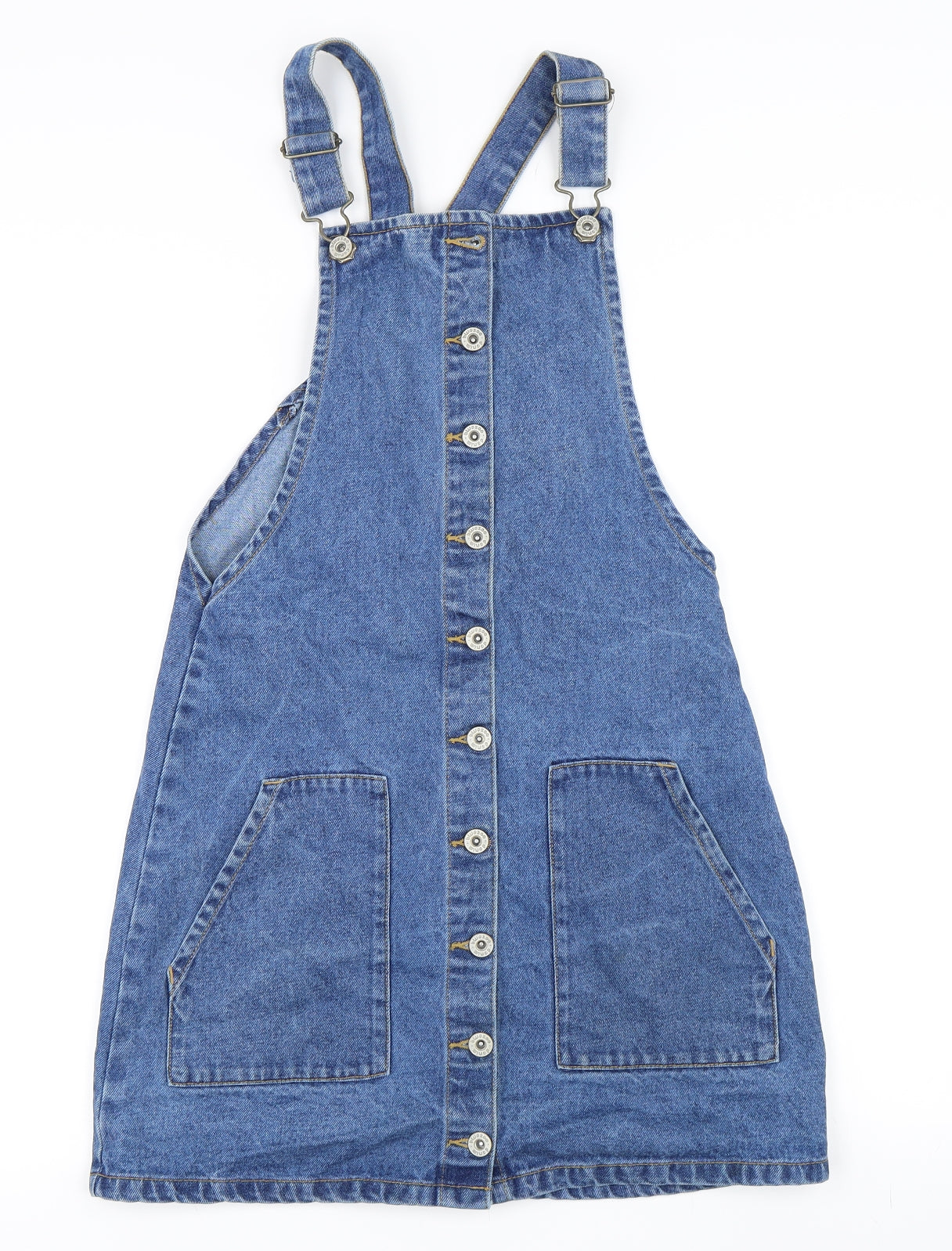Bluezoo Girls Blue   Dungaree One-Piece Size 15 Years