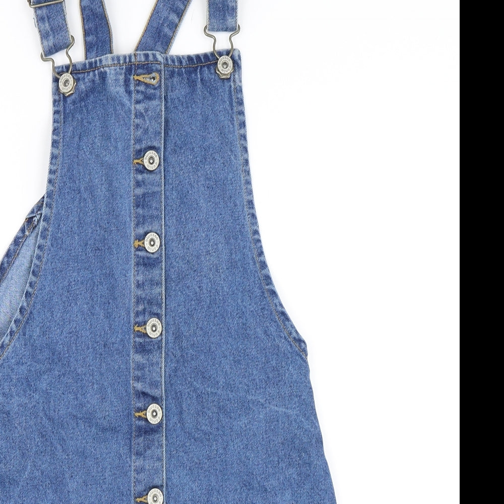 Bluezoo Girls Blue   Dungaree One-Piece Size 15 Years