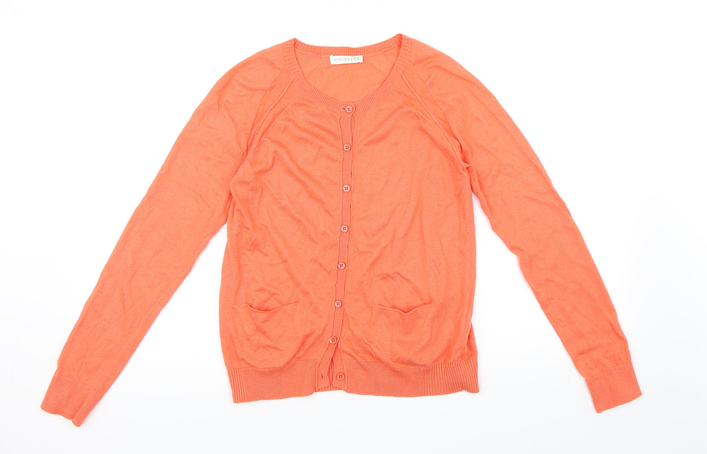 Whistles Womens Orange   Cardigan Jumper Size 8
