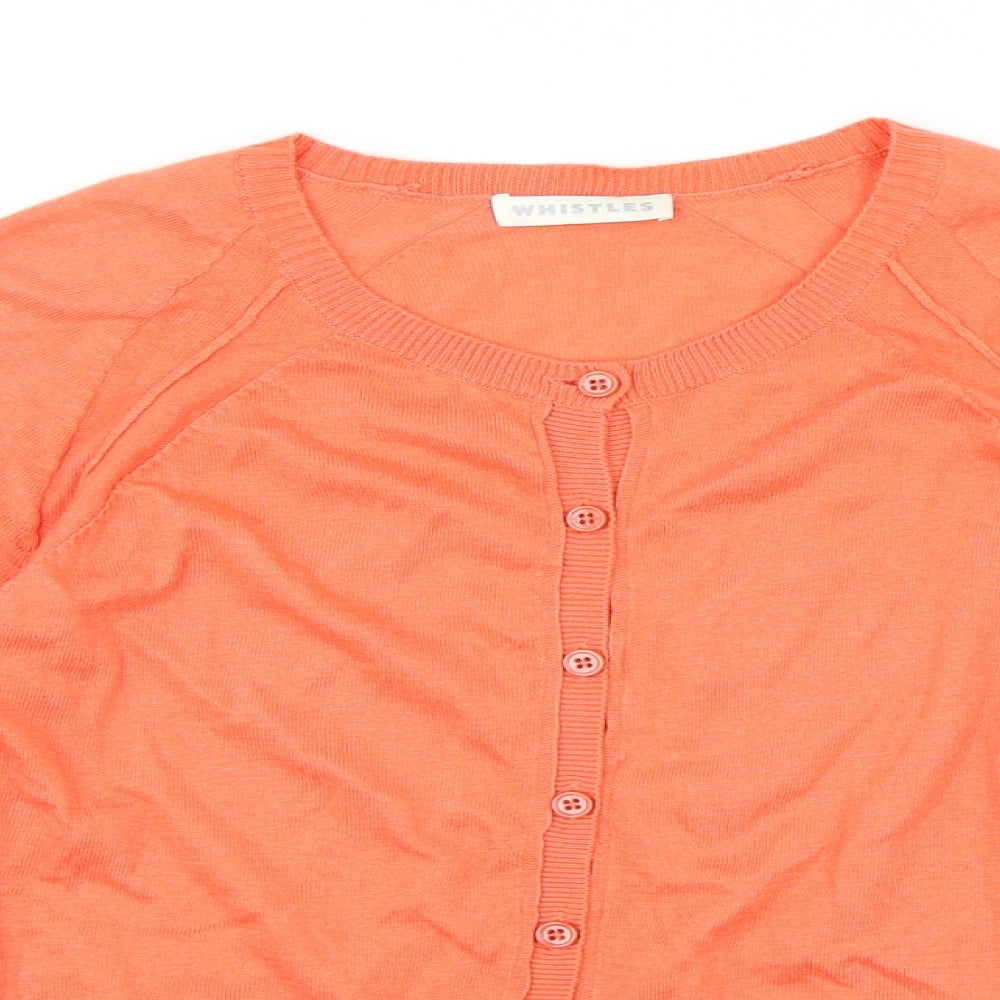 Whistles Womens Orange   Cardigan Jumper Size 8