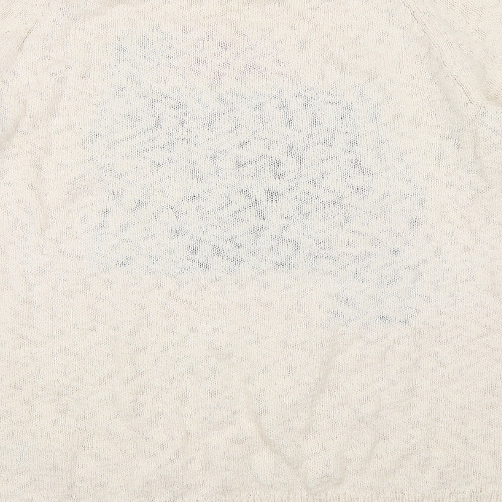 F&F Womens White   Pullover Jumper Size 14