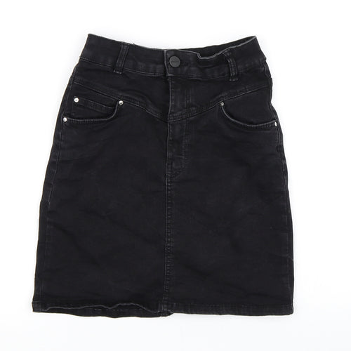 Bershka Womens Black   A-Line Skirt Size 6