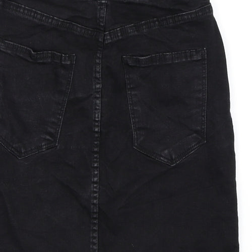 Bershka Womens Black   A-Line Skirt Size 6