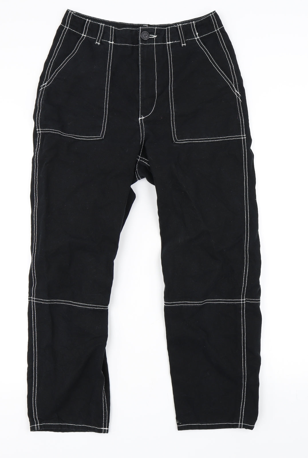 H&M Womens Black   Straight Jeans Size 10 L25 in