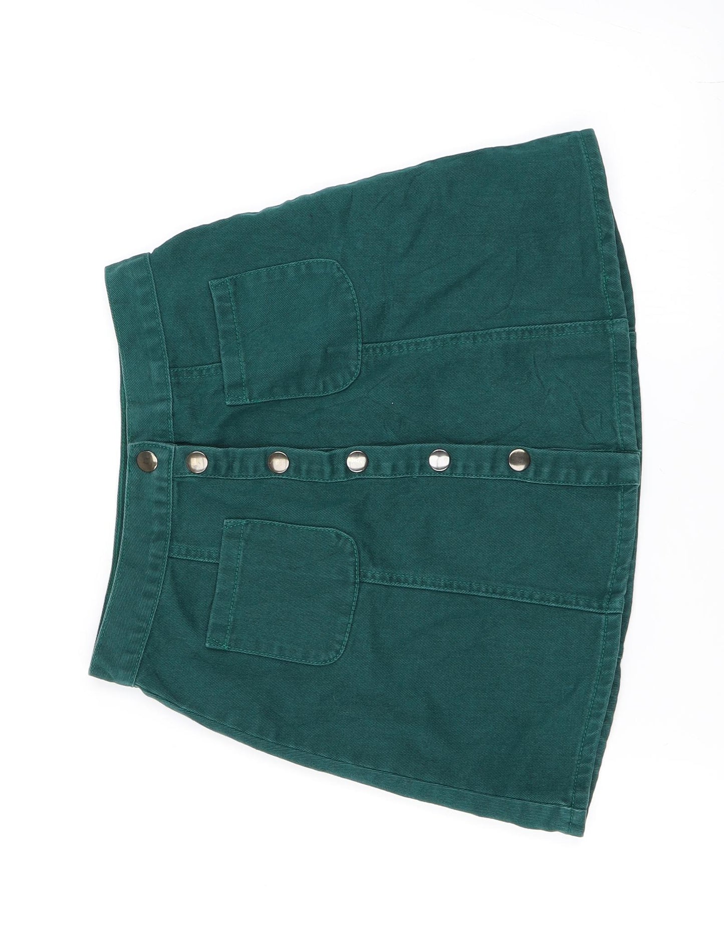 Cooperative Womens Green   A-Line Skirt Size S