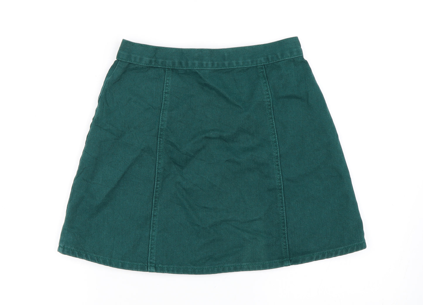 Cooperative Womens Green   A-Line Skirt Size S