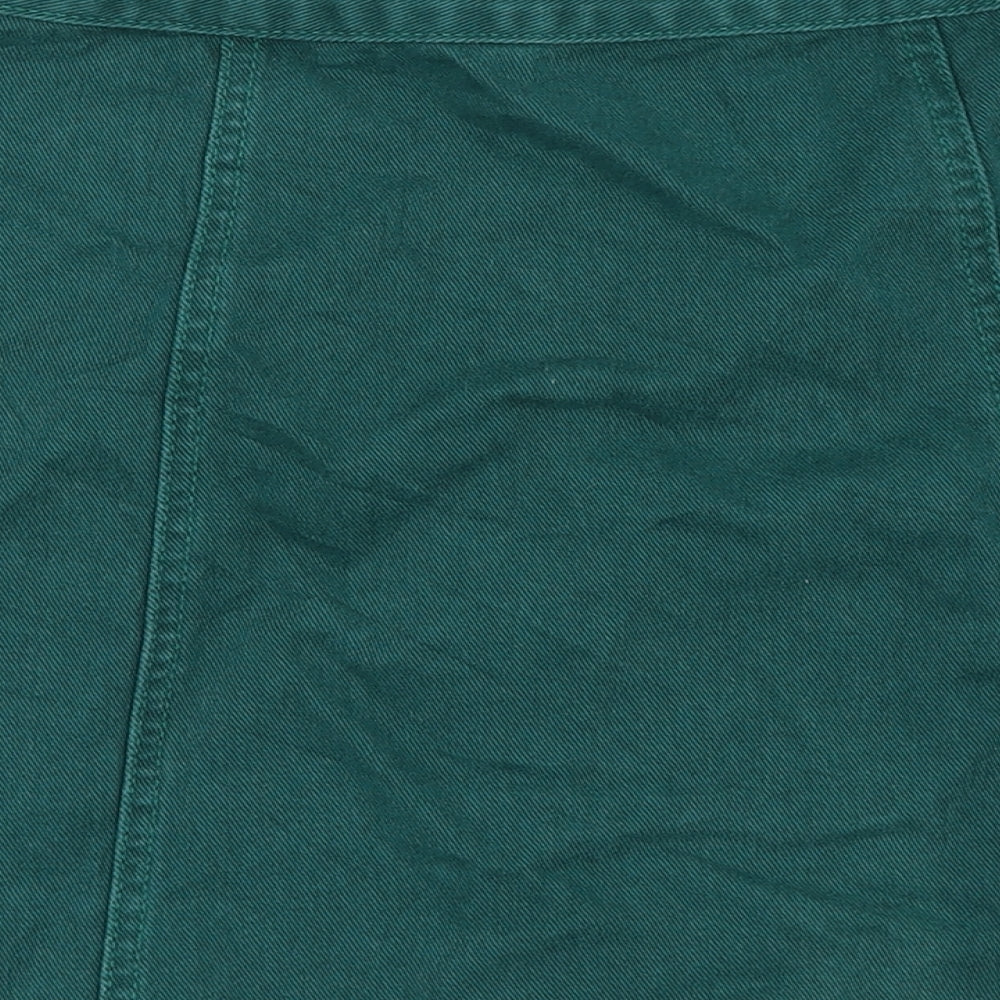 Cooperative Womens Green   A-Line Skirt Size S