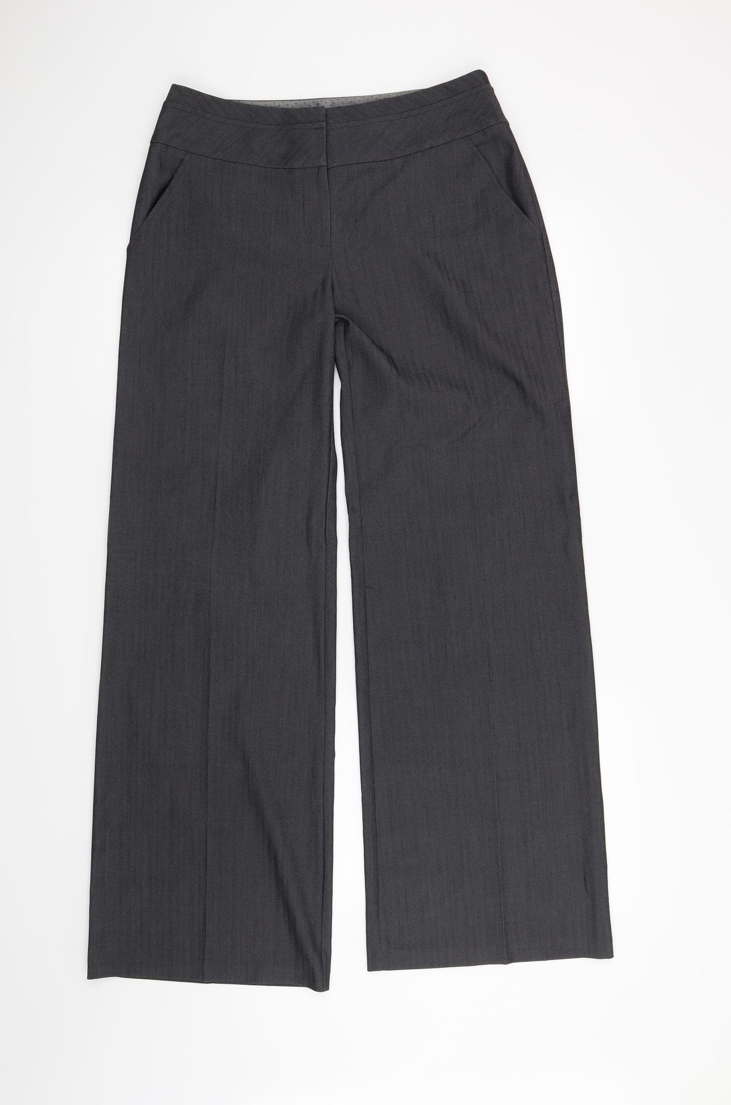 Dorothy Perkins Womens Grey   Trousers  Size 10 L31 in