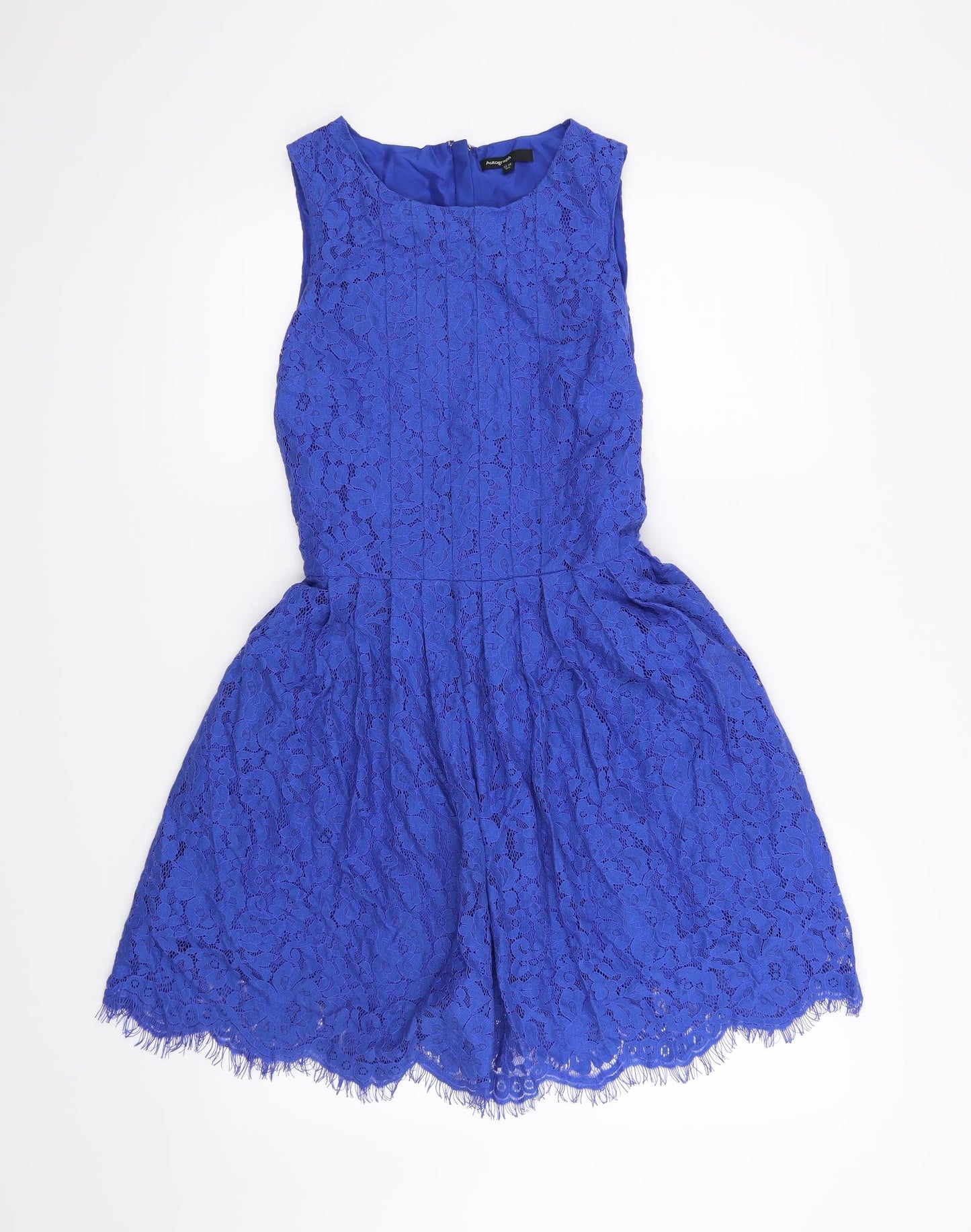 Autograph Girls Blue Floral  Fit & Flare  Size 13-14 Years