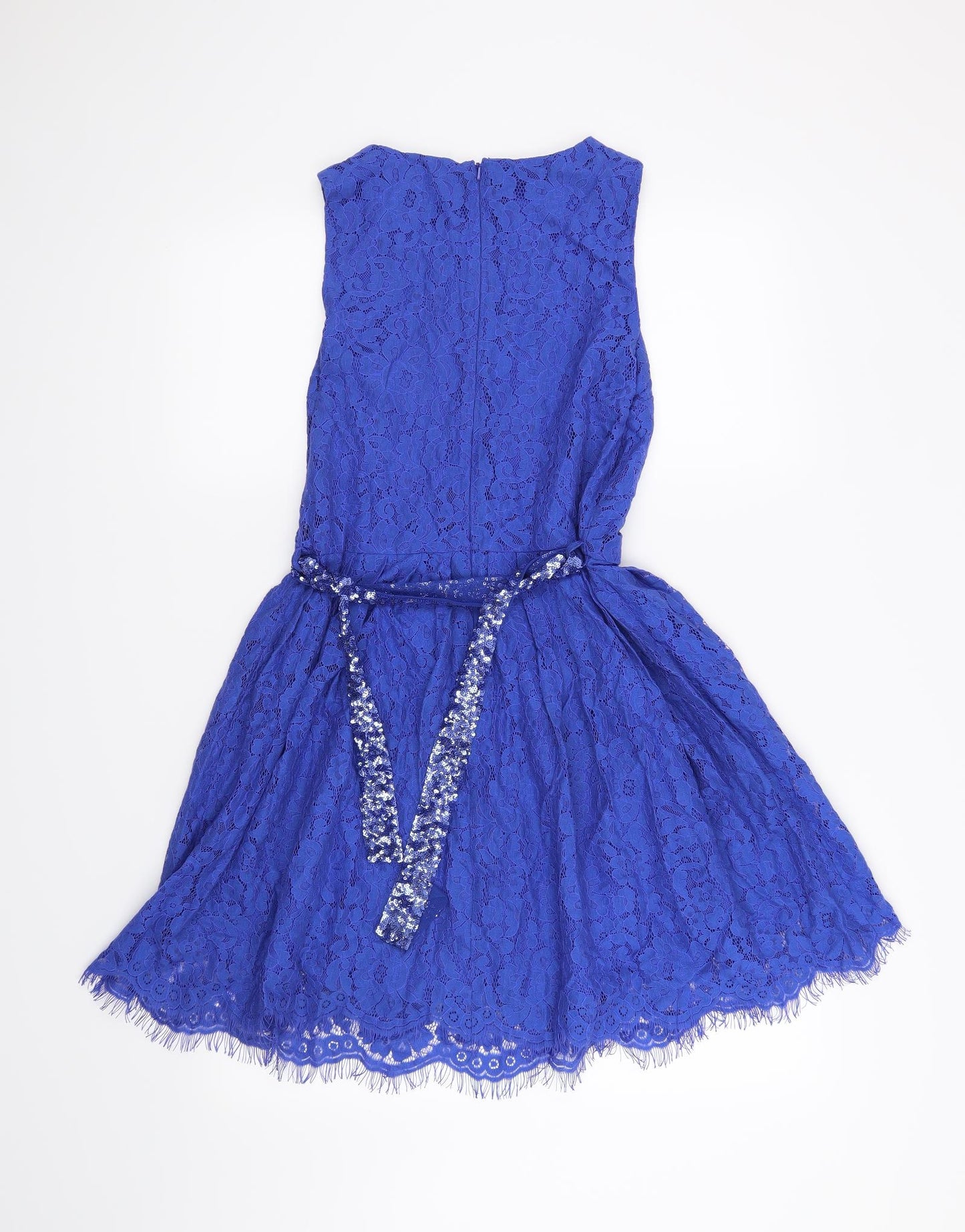Autograph Girls Blue Floral  Fit & Flare  Size 13-14 Years