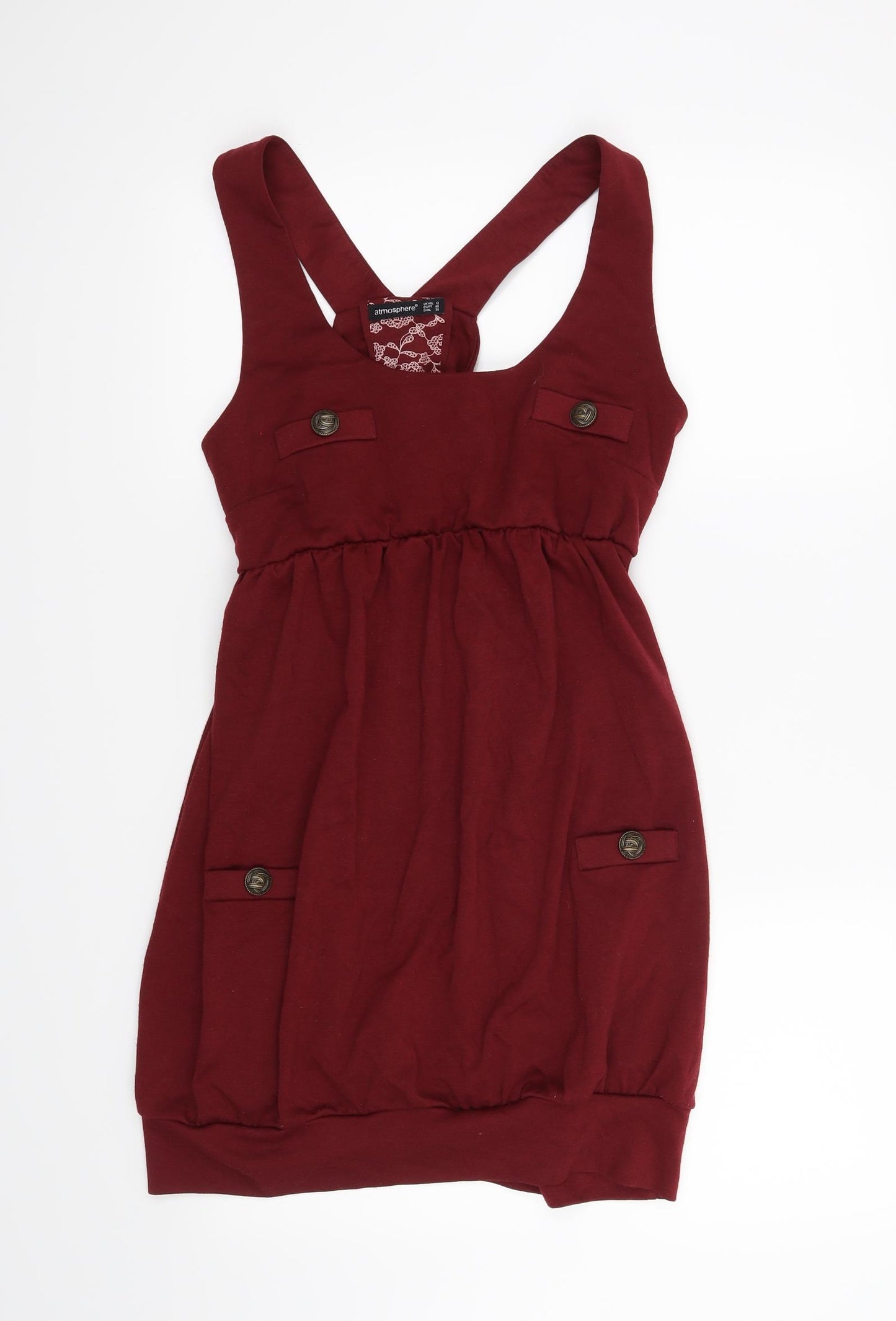 Atmosphere Womens Red   Pinafore/Dungaree Dress  Size 12