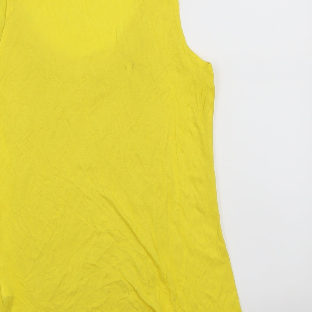 Zara Womens Yellow   Basic Tank Size XS